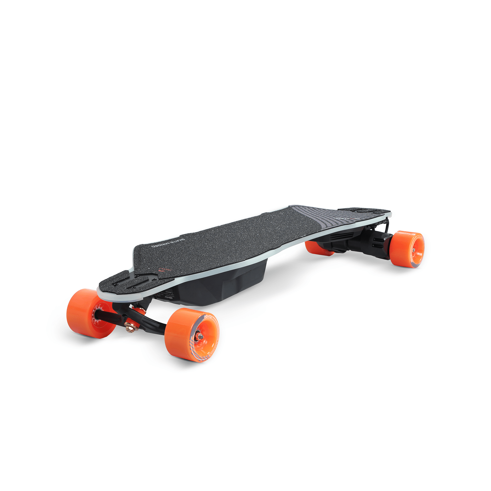 Exway Flex Pro V3 electric skateboard with Bifrost deck lighting. Image courtesy Exway.