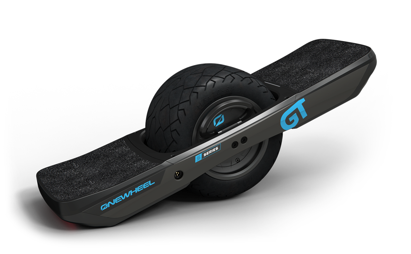 Onewheel GT S-Series self-balancing electric board, side profile. Image courtesy Future Motion.