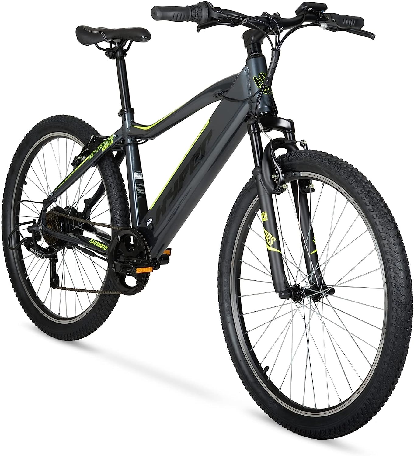 Hyper E-Ride 26-inch electric mountain bike. Image via TheBike.Review.