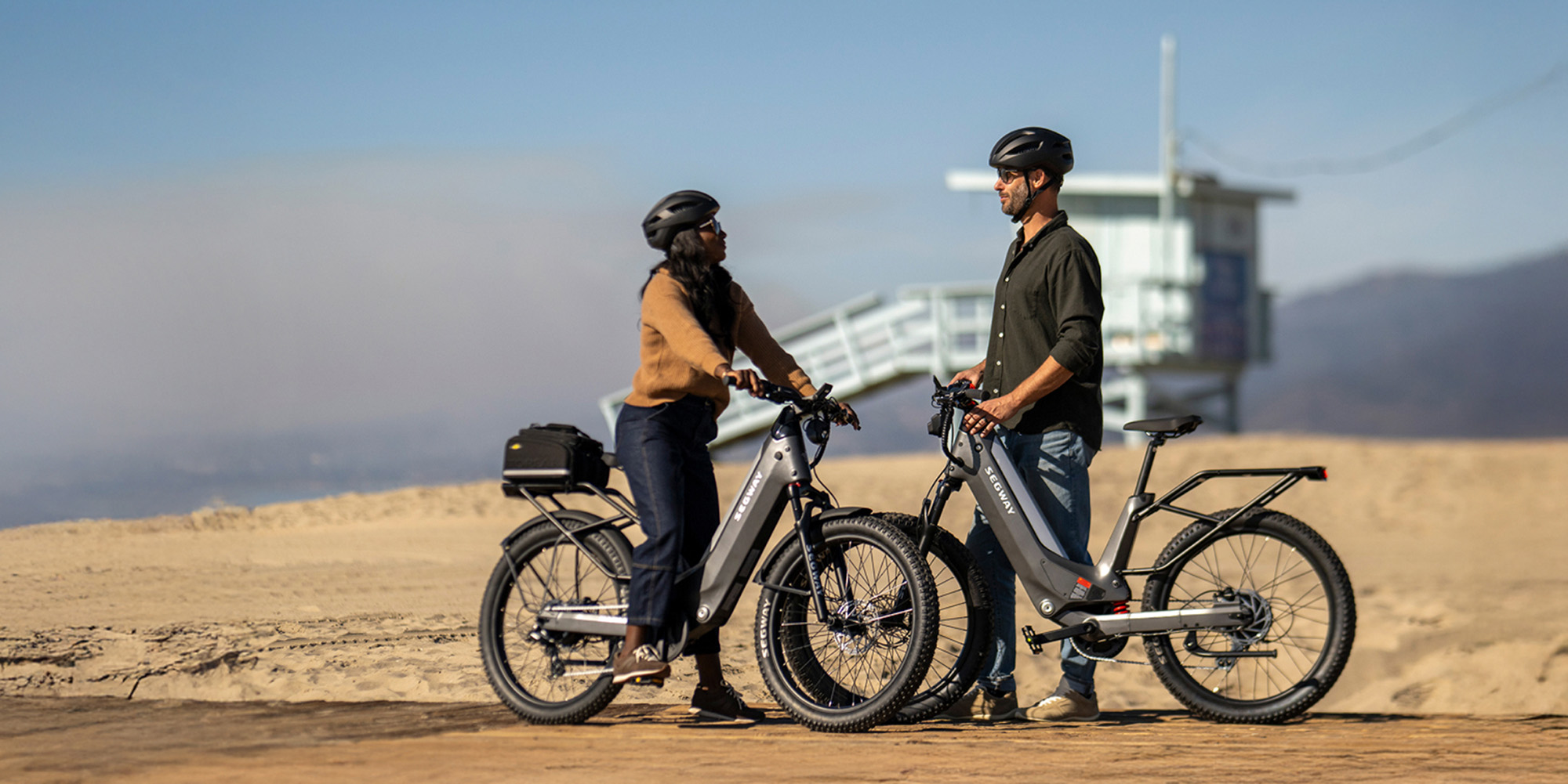 Segway Xafari all-terrain electric bike with riders. Image via 9to5Toys.
