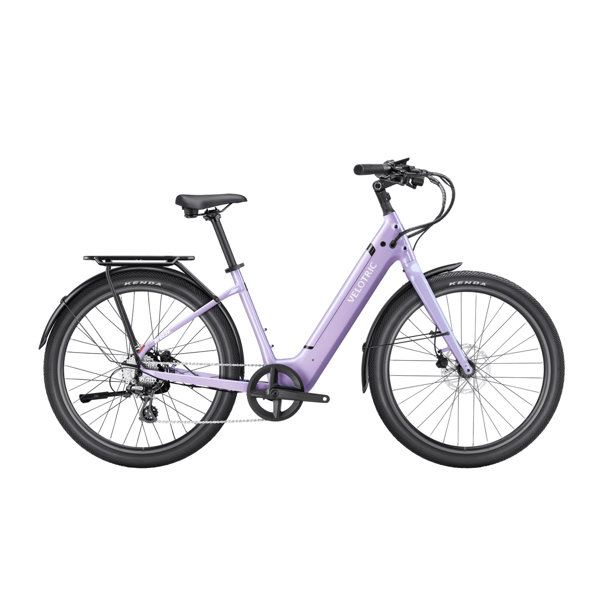 Velotric Breeze 1 lightweight cruiser ebike in Violet Haze. Image via Velotric.