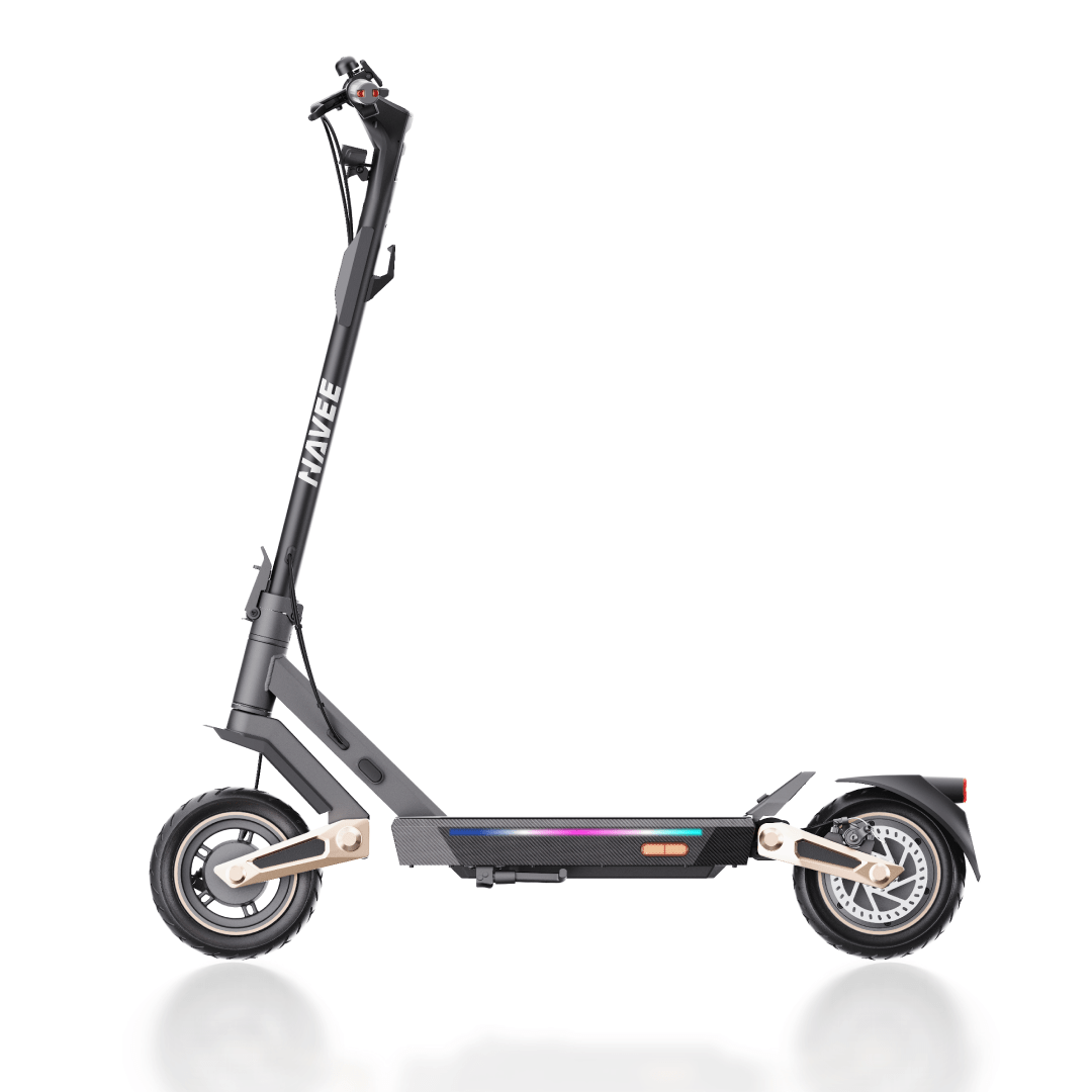 NAVEE ST3 Pro electric scooter with Damping Arm suspension. Image via NAVEE.