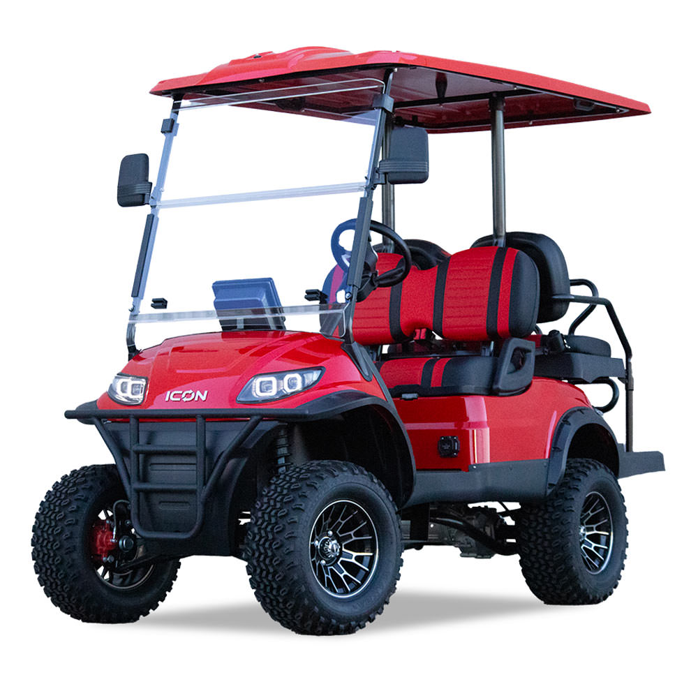 ICON i40L lifted 4-passenger golf cart. Image courtesy ICON EV.