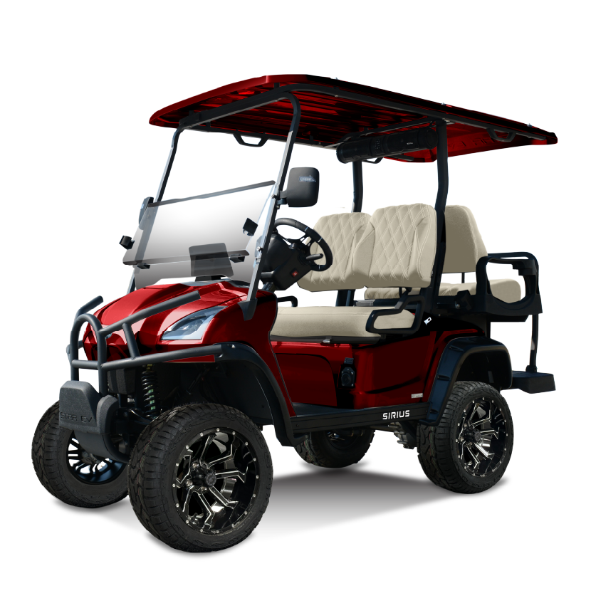 STAR EV Sirius 2+2 Lifted street-legal LSV golf cart. Image courtesy STAR EV.
