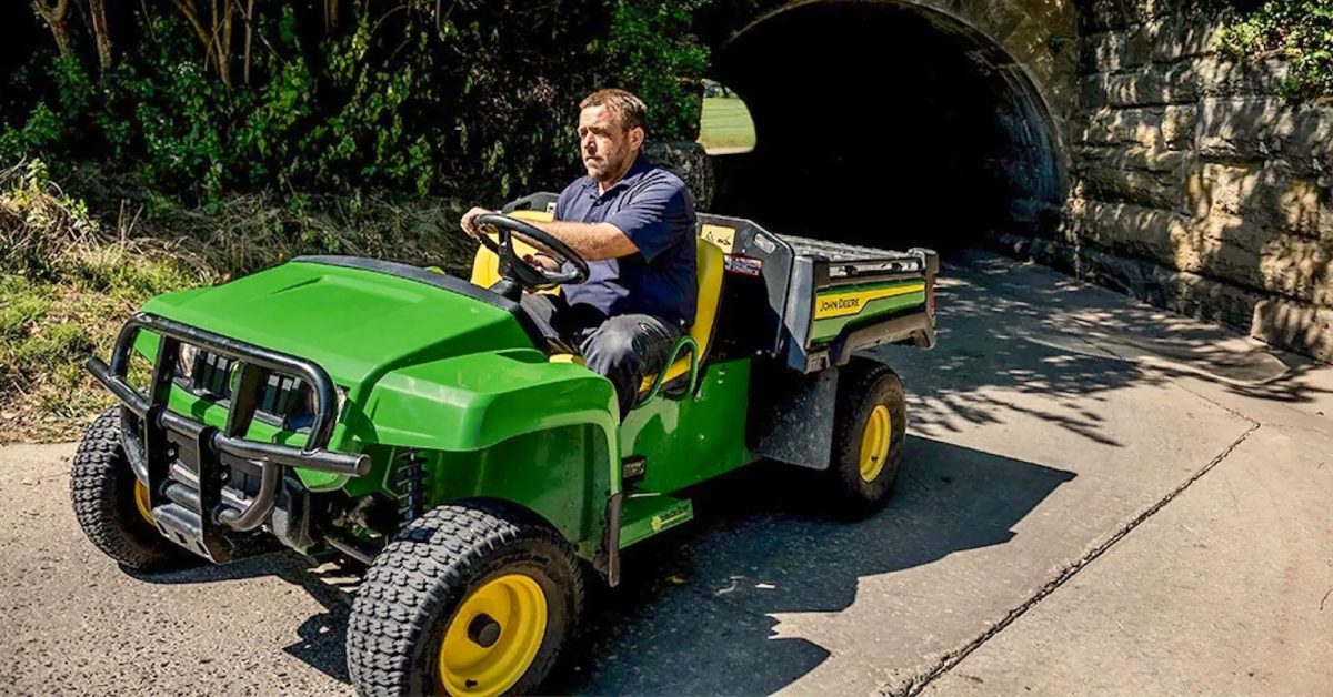 John Deere Gator TE 4x2 Electric utility / ranch UTV. Image courtesy John Deere.