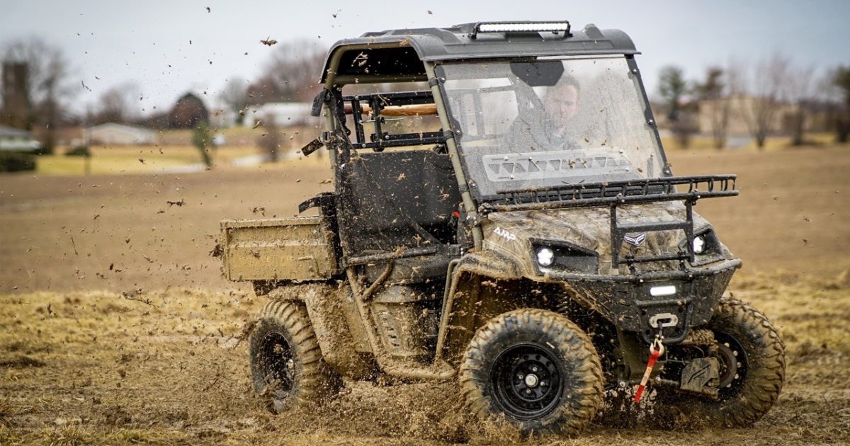 American Landmaster AMP Standard Cab electric 4WD UTV. Image courtesy Landmaster.