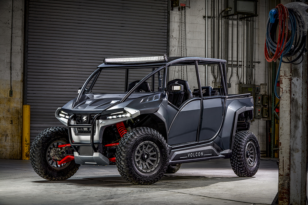 Volcon Stag electric sport-utility side-by-side. Image courtesy UTV Off-Road Magazine.