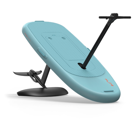 Fliteboard Flitescooter eFoil with handlebars, Flite Jet 2, and Cruiser 1800 C wing. Image via Fliteboard USA.